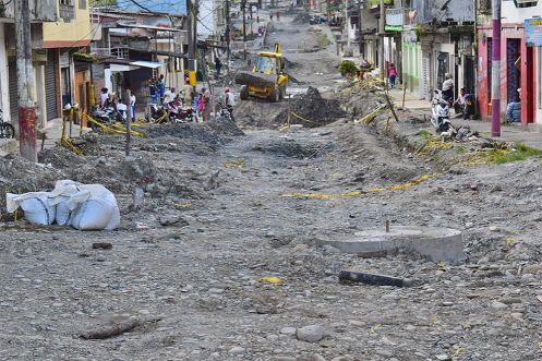 Obra en el tramo comprendido entre el sector de La Curva y entrada del barrio El Firme no se ha paralizado: Secretario de Infraestructura Vial