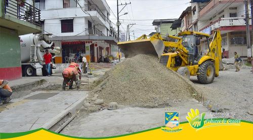 Avanza fundiciÃ³n de las losas en calle 5Âª, sector La Curva y entrada el Firme
