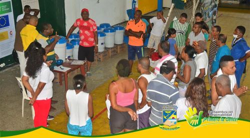 La comunidad de cabecera, Bajo San Juan recibiÃ³ cuatro tanques de almacenamiento de agua y 15 filtros para su purificaciÃ³n 