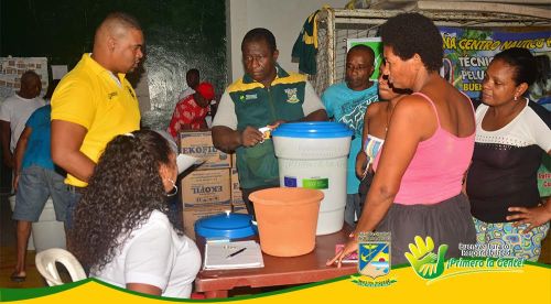 La comunidad de cabecera, Bajo San Juan recibiÃ³ cuatro tanques de almacenamiento de agua y 15 filtros para su purificaciÃ³n 