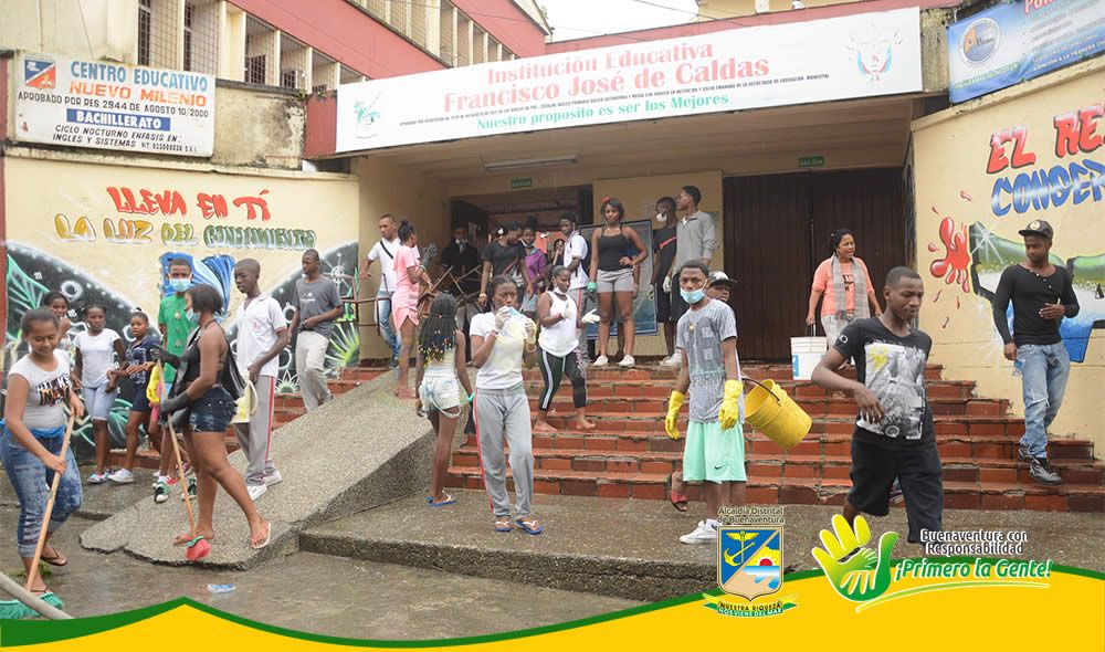 Con Ã©xito se llevÃ³ a cabo jornada de aseo en la instituciÃ³n educativa Francisco JosÃ© de Caldas