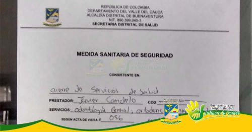 Nueve servicios de salud cerrados por incumplimiento a la norma de habilitaciÃ³n