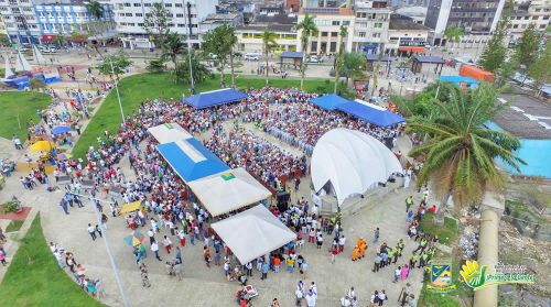 Los bonaverenses recibieron de manera multitudinaria al Milagroso de Buga
