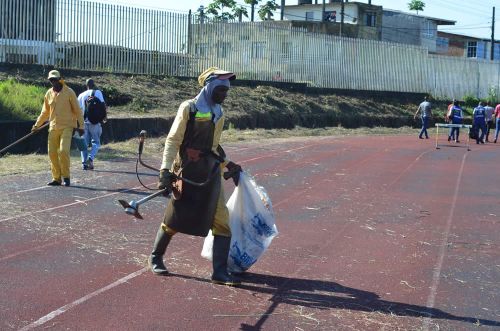 Gestor Social realizÃ³ recorrido tÃ©cnico para organizar la jornada de limpieza del polideportivo El Cristal