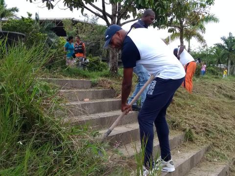 Con Ã©xito se realizÃ³ la jornada de limpieza en el polideportivo liderada por el Gestor Social