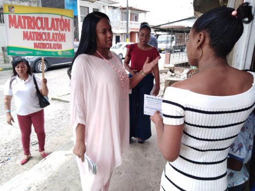 Con presencia de la Directora de Cobertura del Ministerio de EducaciÃ³n la AlcaldÃ­a Distrital puso en marcha La MatriculatÃ³n