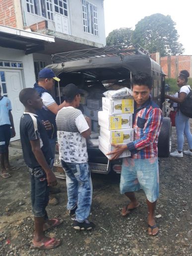 Familias indÃ­genas provenientes del rÃ­o San Juan recibieron ayudas humanitarias por parte de la AdministraciÃ³n Distrital