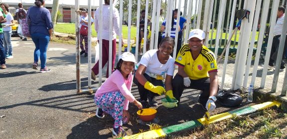 Se realizÃ³ jornada integral de aseo en el coliseo El Cristal