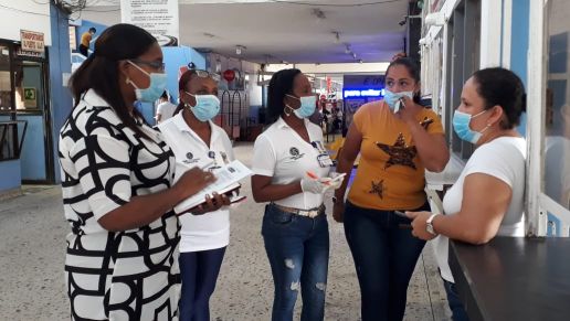 Supervisan cumplimiento a medidas por COVID-19 en la Terminal de Transporte de Buenaventura 