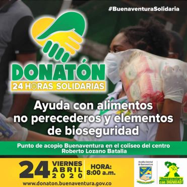 DonatÃ³n #BuenaventuraSolidaria  24 horas unidos por nuestro territorio