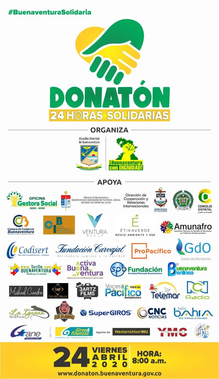 DonatÃ³n #BuenaventuraSolidaria  24 horas unidos por nuestro territorio