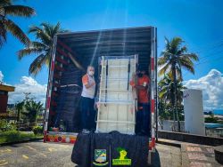 25 camas hospitalarias llegaron al Hospital Luis Ablanque de La Plata para enfrentar el COVID-19