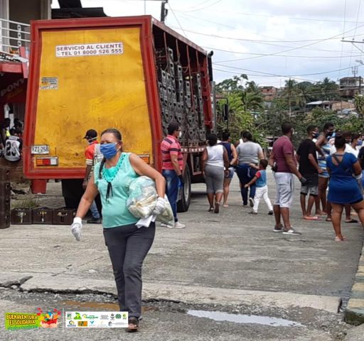 #BuenaventuraSolidaria sigue llegando a las comunas de con asistencia alimentaria 