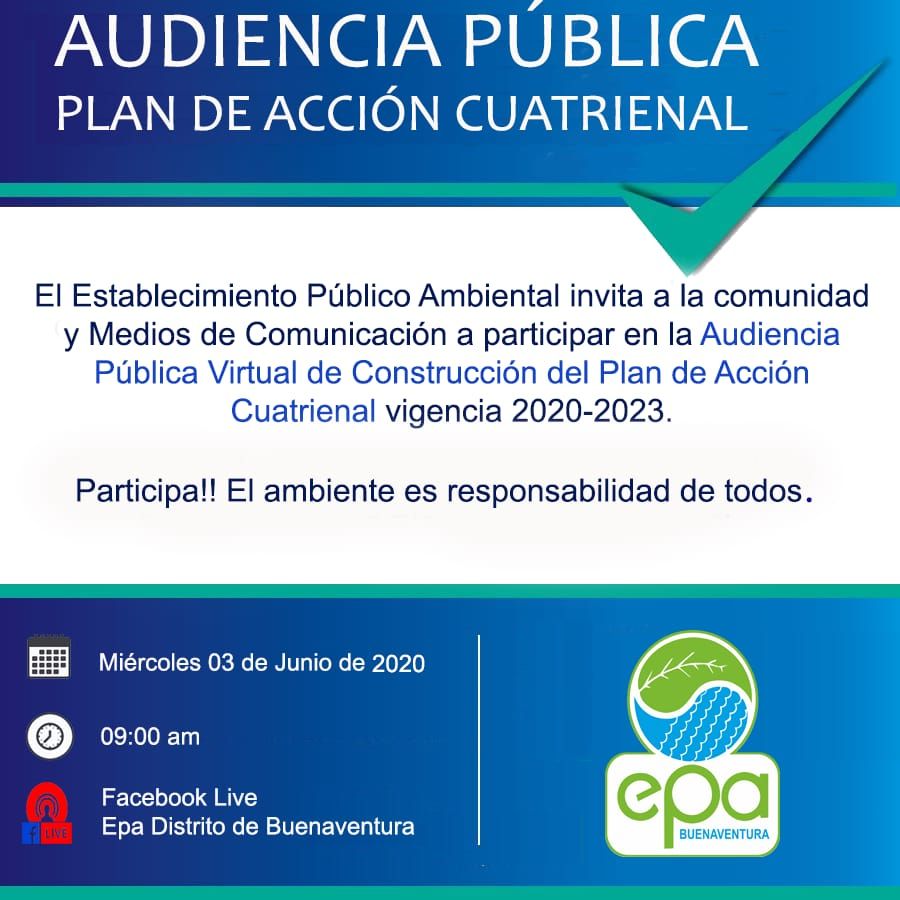 Audiencia PÃºblica Plan de AcciÃ³n Cuatrienal - EPA