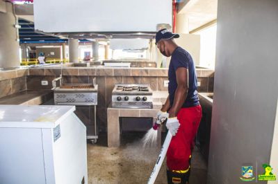 Alcaldía lideró Jornada de Limpieza y Desinfección en la Galería de Pueblo Nuevo