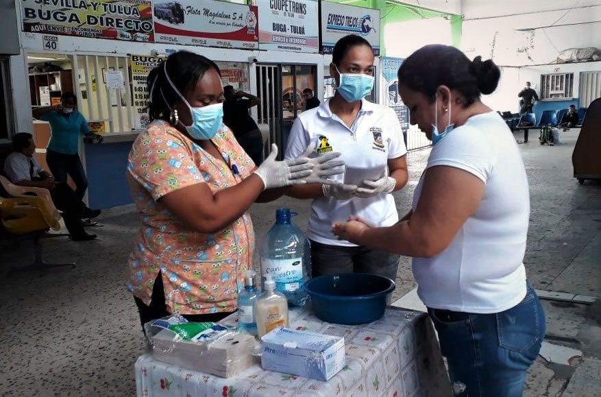 Fortalecen protocolos de bioseguridad para viajeros en la Terminal de Transporte de Buenaventura