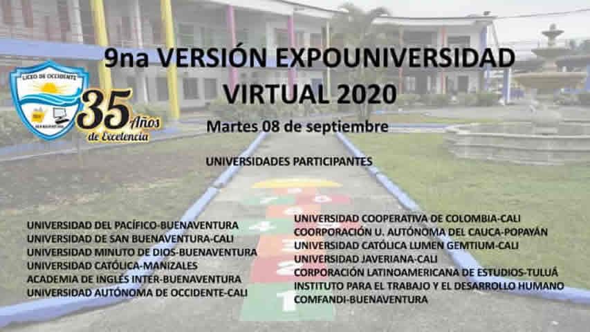 La Secretaría de Educación apoya la 9 Versión Expouniversidad Virtual 2020