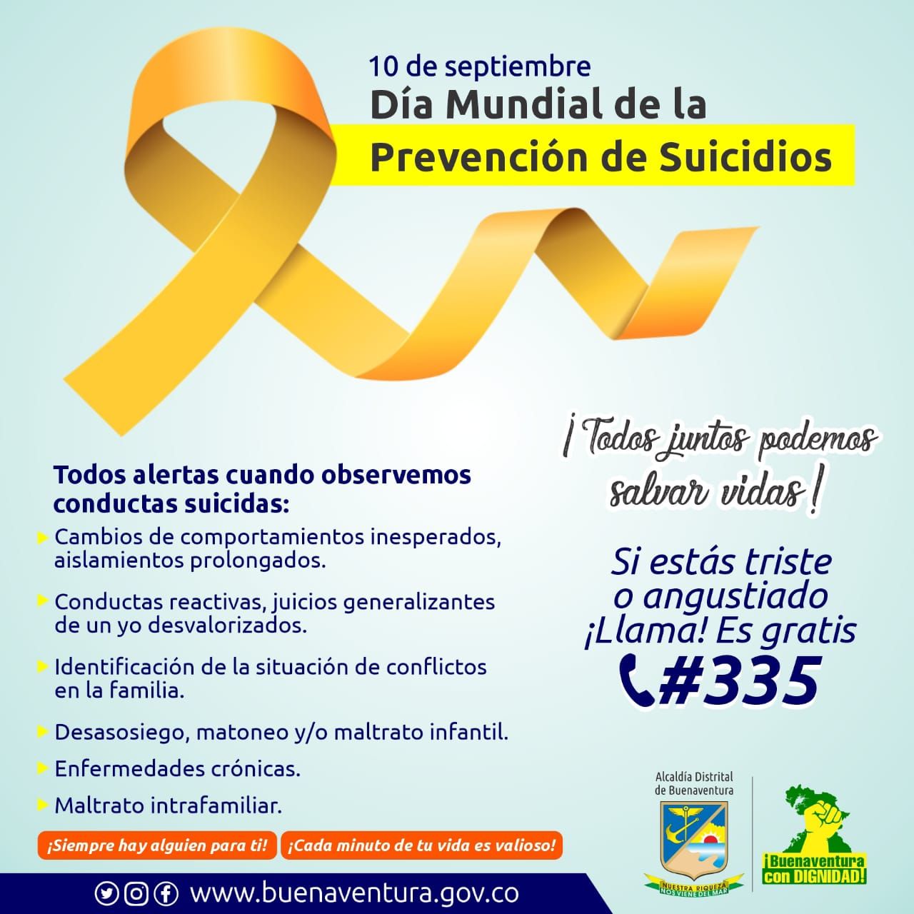 Buenaventura Trabaja Unida para la Prevención del Suicidio