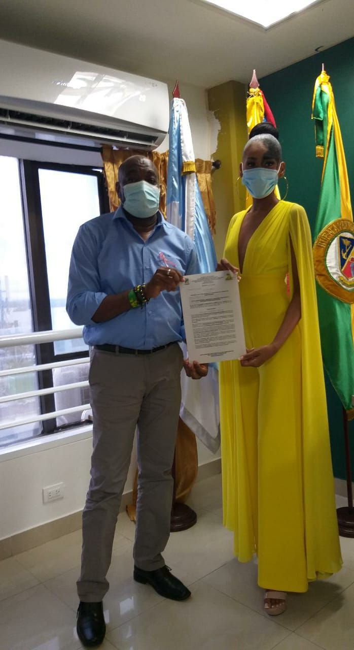 Alcaldía Distrital ratificó su apoyo a la bonaverense Angie Patricia Cuero Reina, aspirante a Miss Universe Colombia