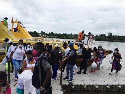 La Alcaldía Distrital facilitó el retorno de 16 familias de la comunidad de Chachajo a su lugar de origen