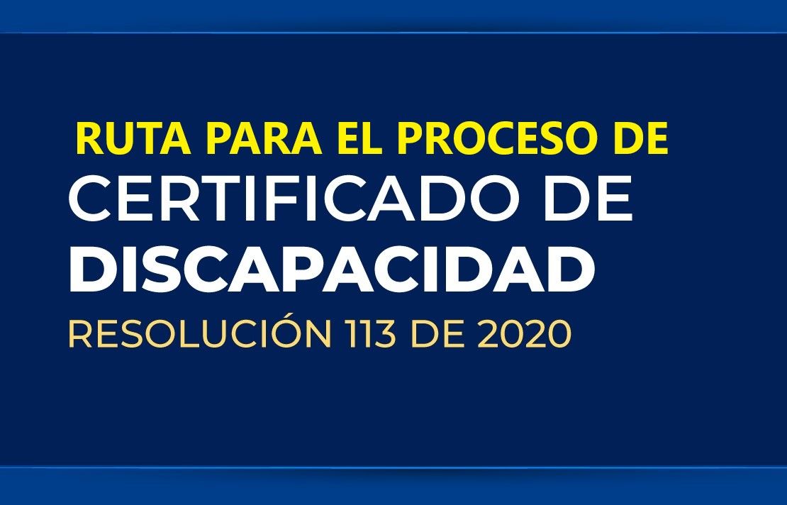 Ruta - Proceso de Certificación y Registro de Discapacidad