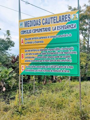 Alcaldía distrital da cumplimiento a medida cautelar para proteger la vereda La Esperanza