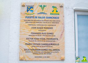 Alcalde de Buenaventura inaugura y entrega a la población dos puestos de salud en la Bocana y Juanchaco