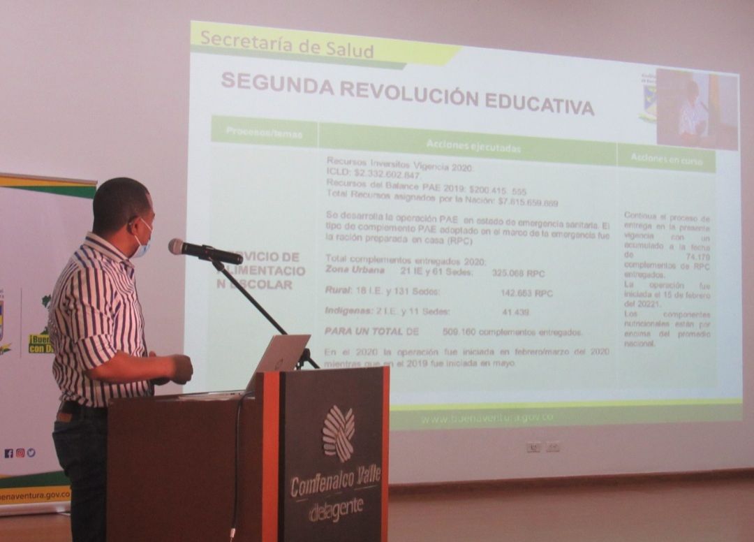 Secretario de Educación presentó avances de su área en la Rendición de Cuentas 2020 de la Alcaldía distrital