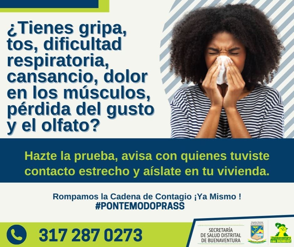 La Secretaría de Salud distrital fortalece la estrategia de Pruebas, Rastreo y Aislamiento Selectivo para mitigar la presencia del Covid19 en Buenaventura 
