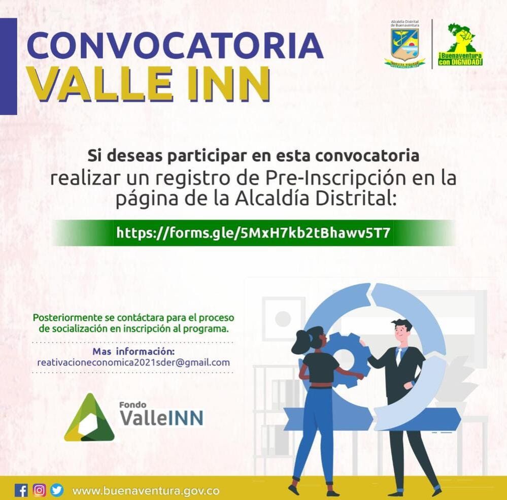 Un total de $1.000 millones fueron dispuestos para la reactivación a través del Fondo Valle Inn en Buenaventura