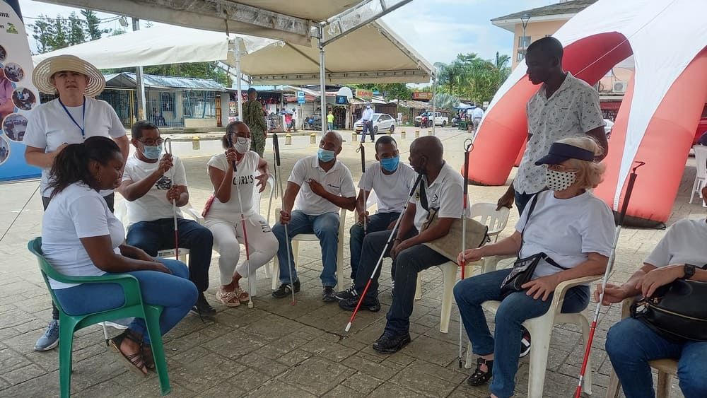 Se conmemoró el Día Internacional del Bastón Blanco en Buenaventura