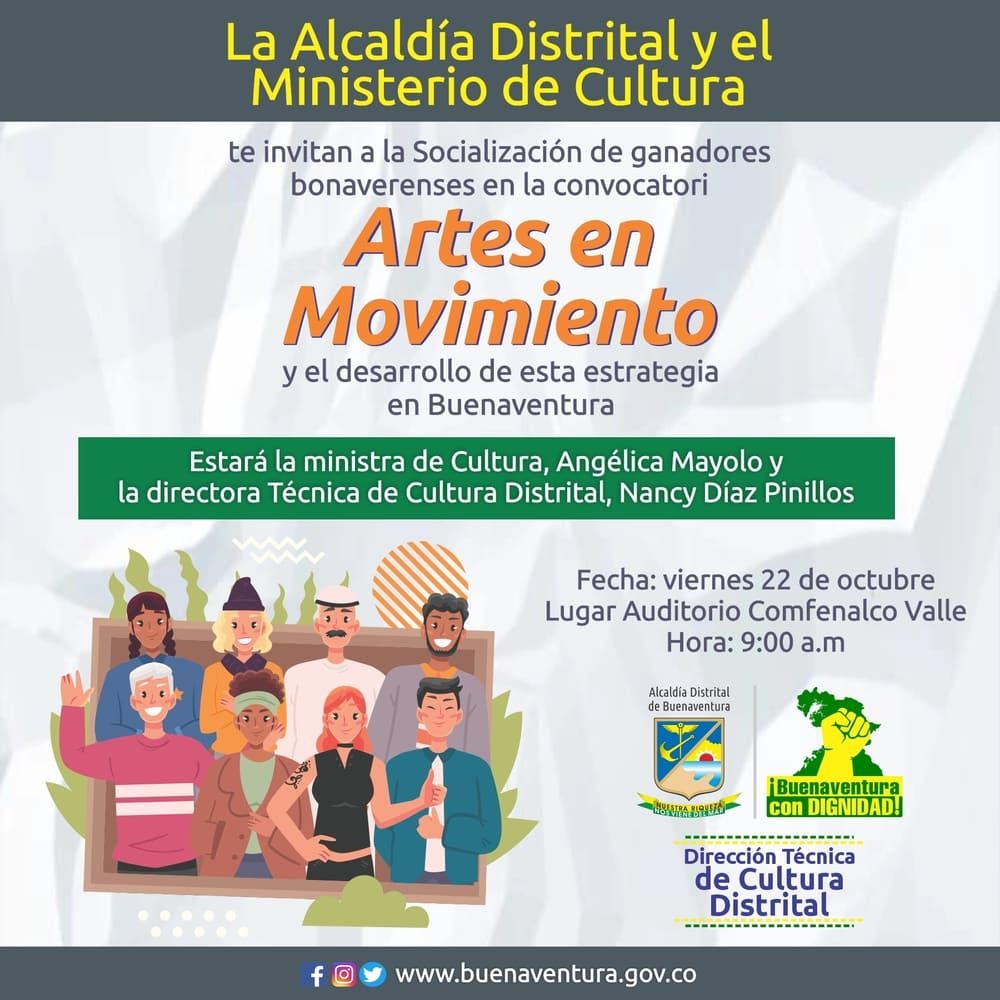 Este viernes se darán a conocer los ganadores y pormenores de Artes en Movimiento en Buenaventura