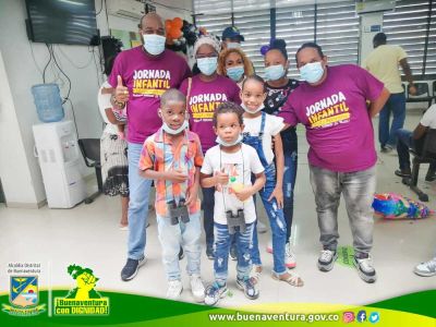 Cientos de niños y jóvenes en Buenaventura disfrutaron de la celebración del Día del Niño y de las ofertas institucionales ofrecidas