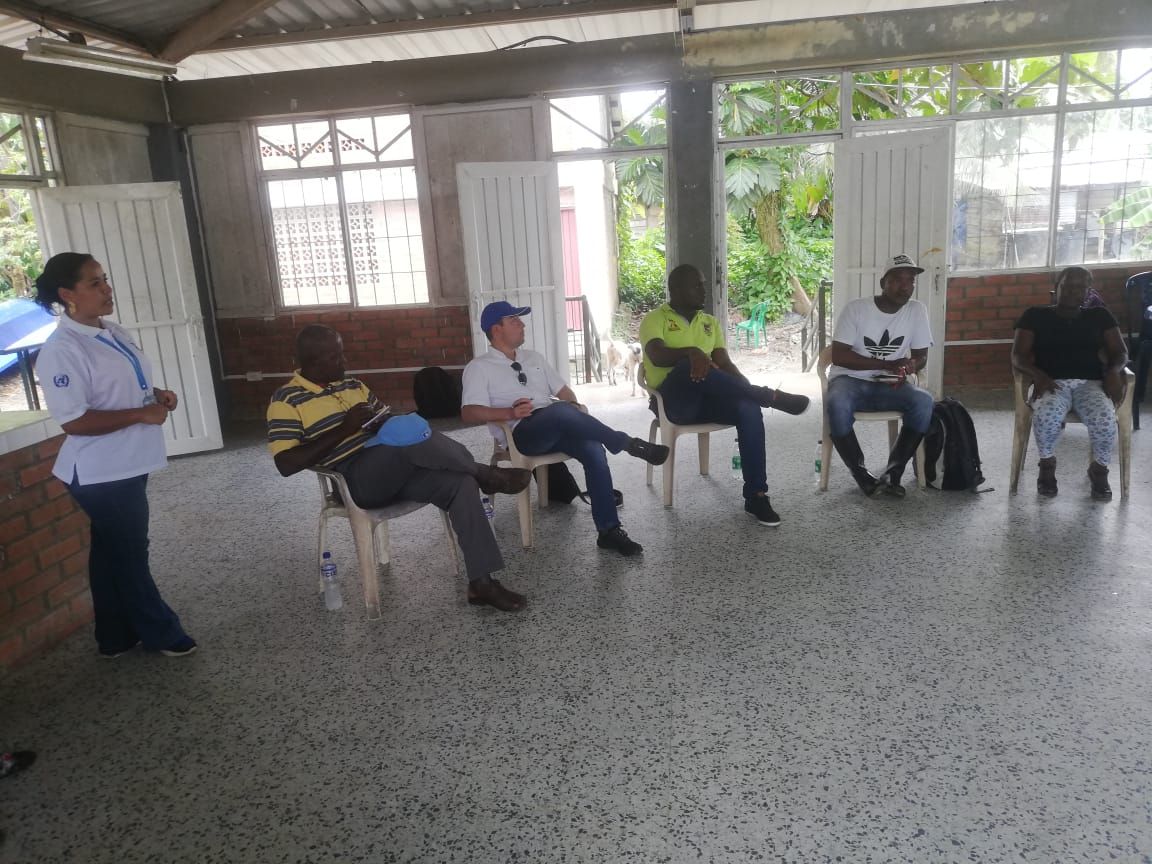 La OIM y la Alcald&iacute;a Distrital realizan visitas de validaci&oacute;n en los consejos comunitarios de Punta Soldado y Bajo Calima