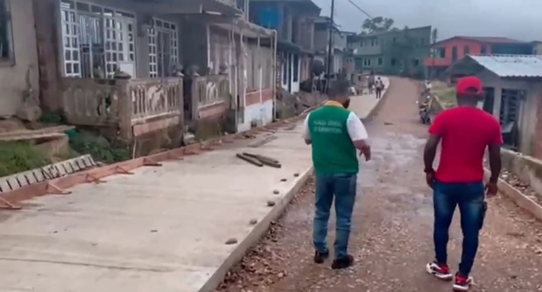Con recorrido en diferentes sectores la Alcaldía Distrital avanza en la ejecución de obras