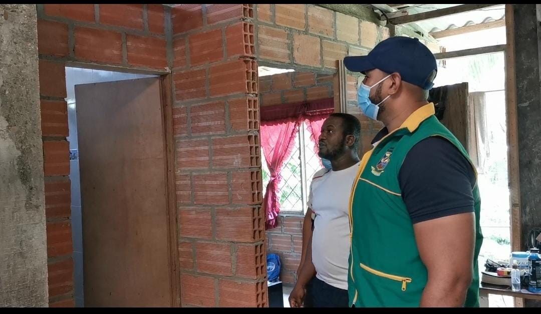  La Dirección Técnica de Vivienda hizo recorrido de verificación para conocer los mejoramientos de Casa Diga Vida Digna