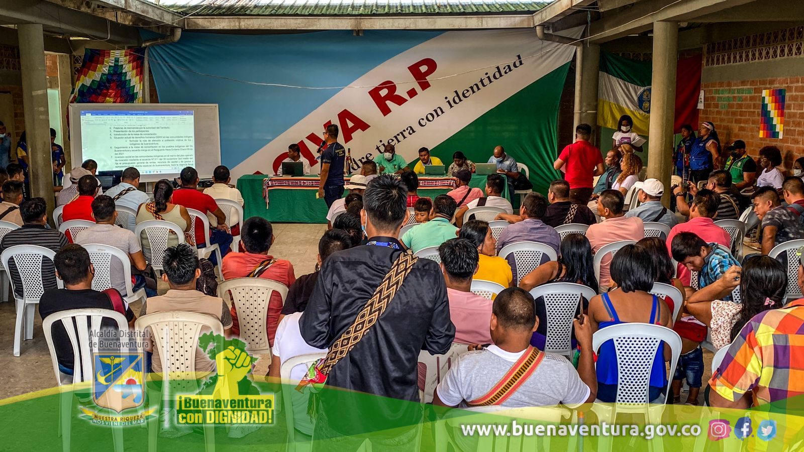 Un 50% se han cumplido los acuerdos pactados entre la Administración Distrital y las organizaciones indígenas ACIVA R.P. y ORIVAC