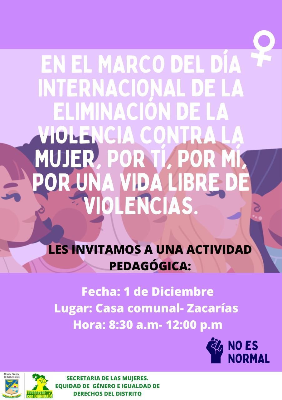 Actividad pedagógica de sensibilización sobre las Violencias Basadas en Género y reconocimiento del territorio en la activación de la ruta de atención integral a este tipo de violencia
