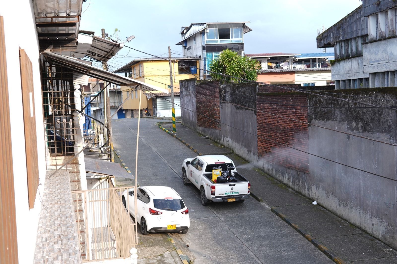 Jornada de fumigación la tarde de hoy en la Comuna 6 de Buenaventura