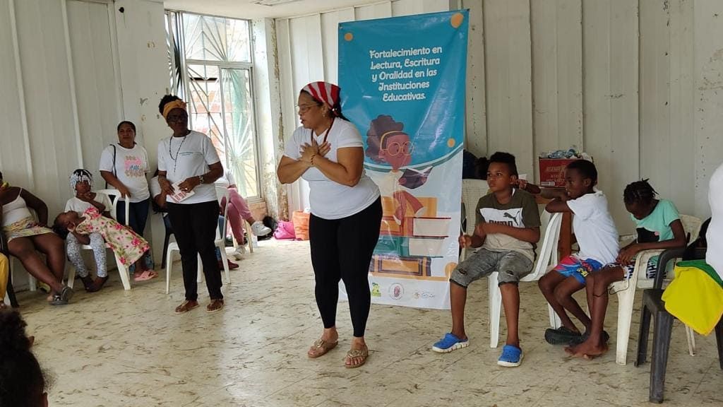 En la Institución Educativa Nachasín se adelantó la primera semana de talleres de fortalecimiento de lectura, escritura y oralidad