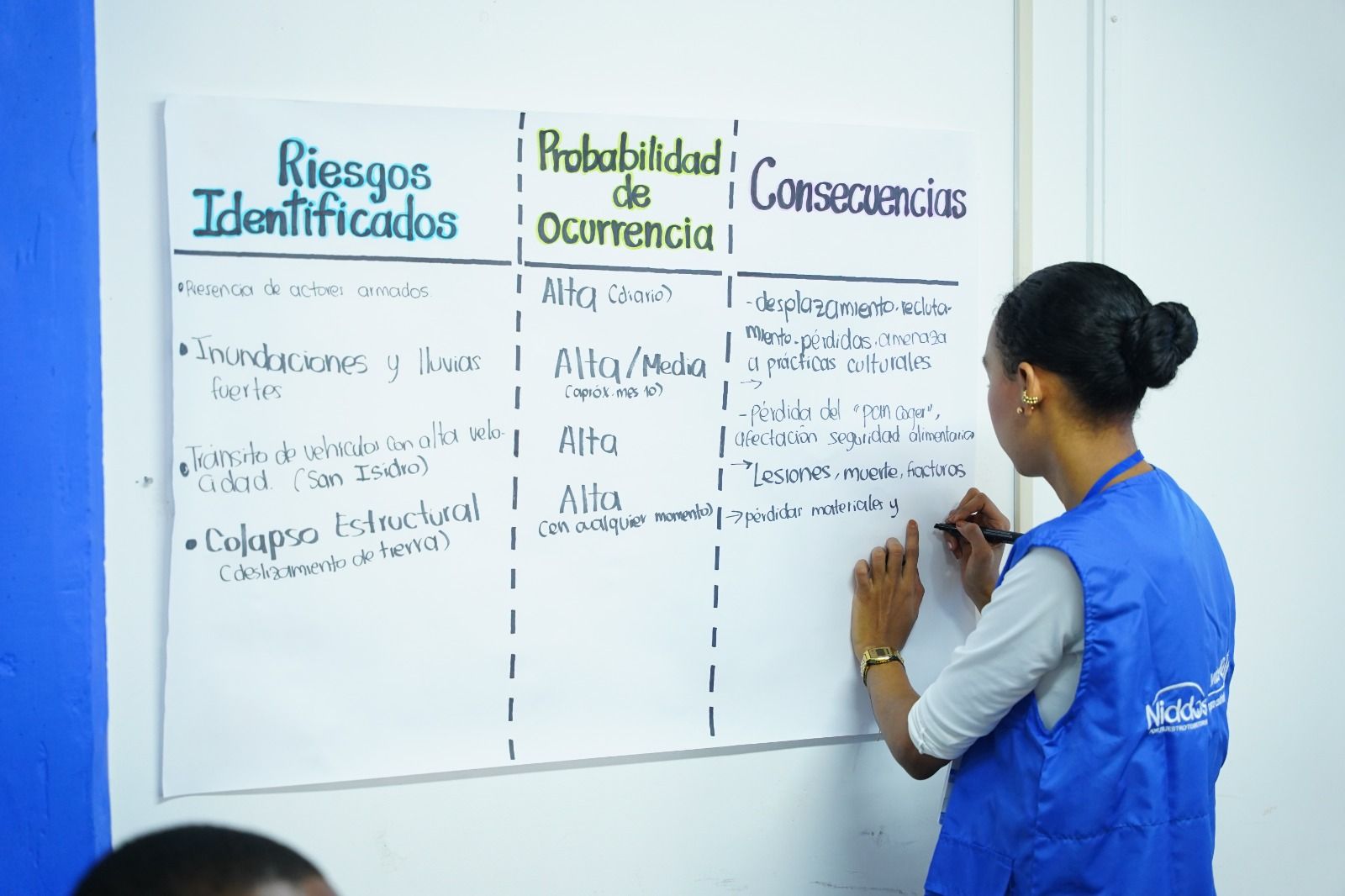 Rector y docentes del plantel Alfredo Vásquez Cobo fueron capacitados sobre emergencias y cómo afrontarlas