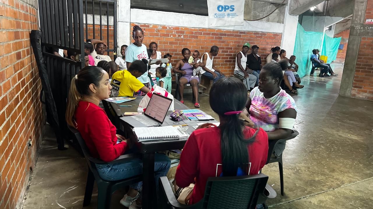 Familias desplazadas del Bajo Calima recibieron atención médica integral en Brigada de Salud