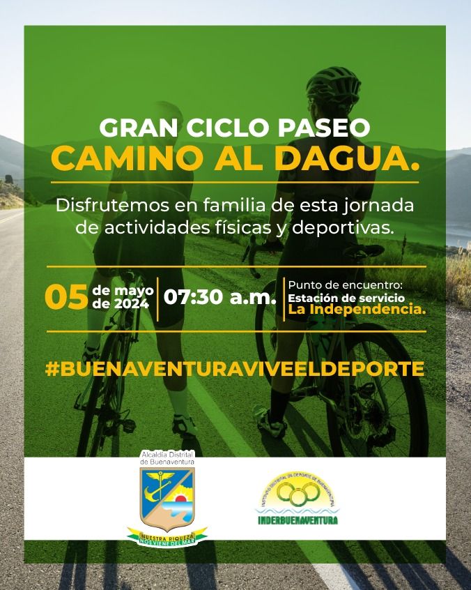 Este 5 de mayo, segunda jornada de ciclopaseo "Camino al Dagua"