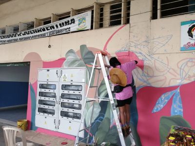 Terminal de Transportes y Manglar Innato impulsan murales para embellecer el lugar