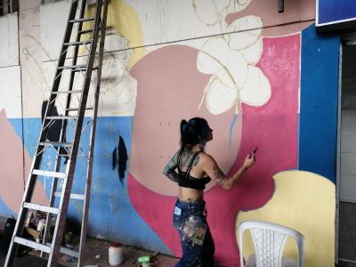 Terminal de Transportes y Manglar Innato impulsan murales para embellecer el lugar