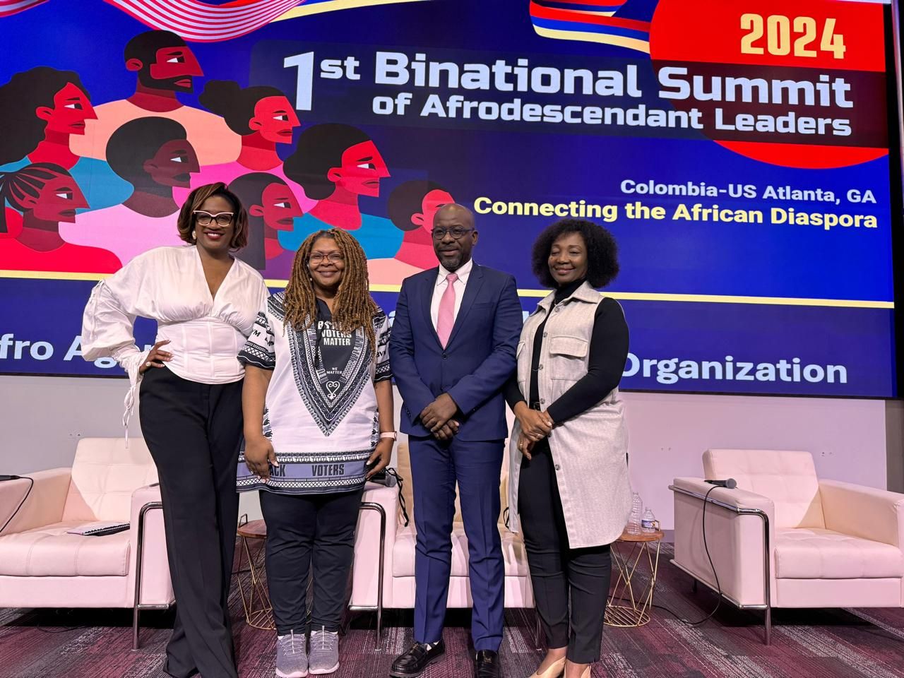 La alcaldesa Ligia del Carmen Córdoba Martínez hizo preacuerdos con empresarios que participan en la Cumbre Binacional de Líderes Afrodescendientes en Atlanta, EEUU