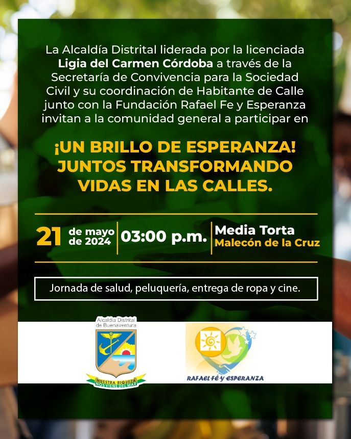 Secretaría de Convivencia y la Fundación Rafael Fe y Esperanza realizarán evento social para los habitantes de calle