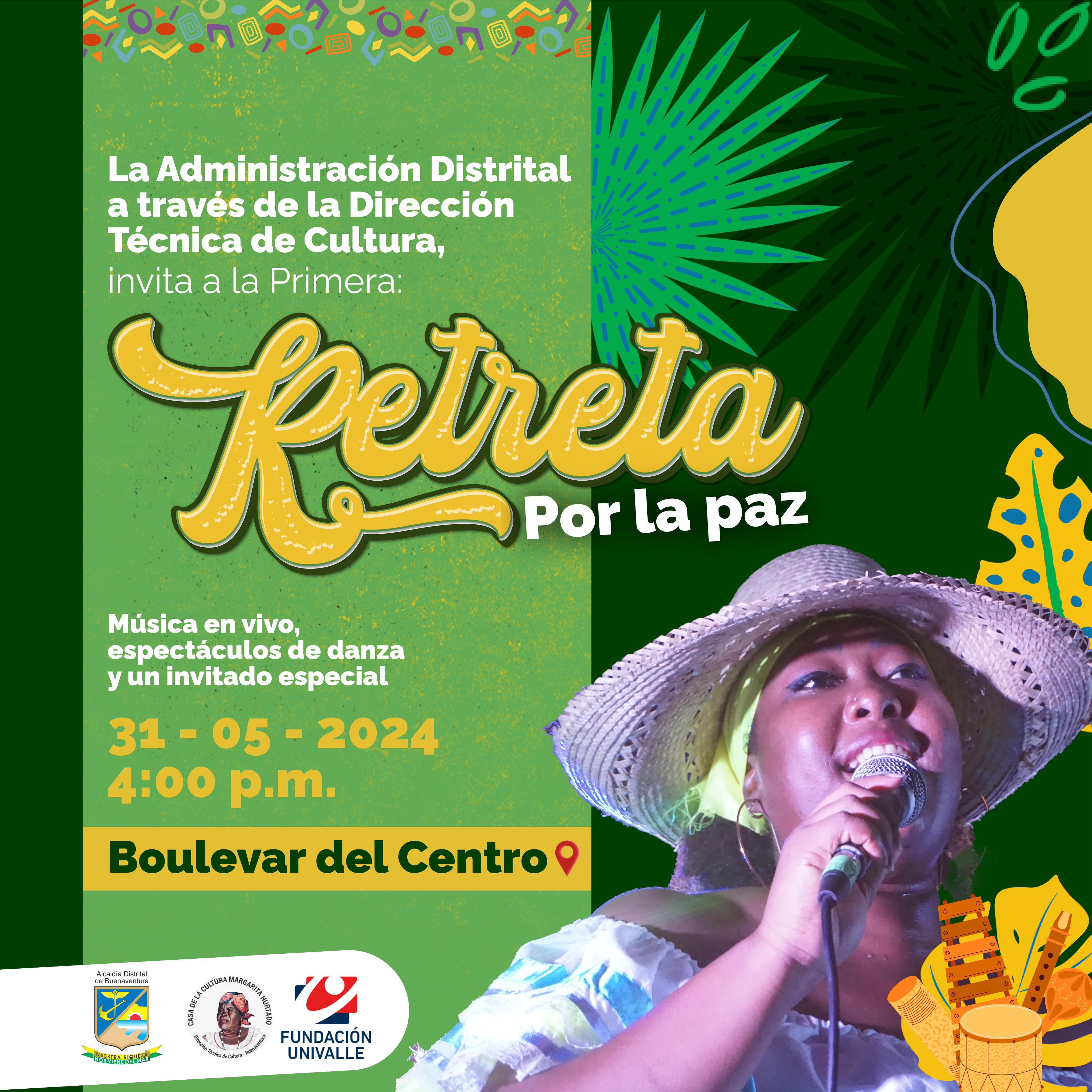 Dirección Técnica de Cultura realizará la primera Retreta por la Paz en Buenaventura
