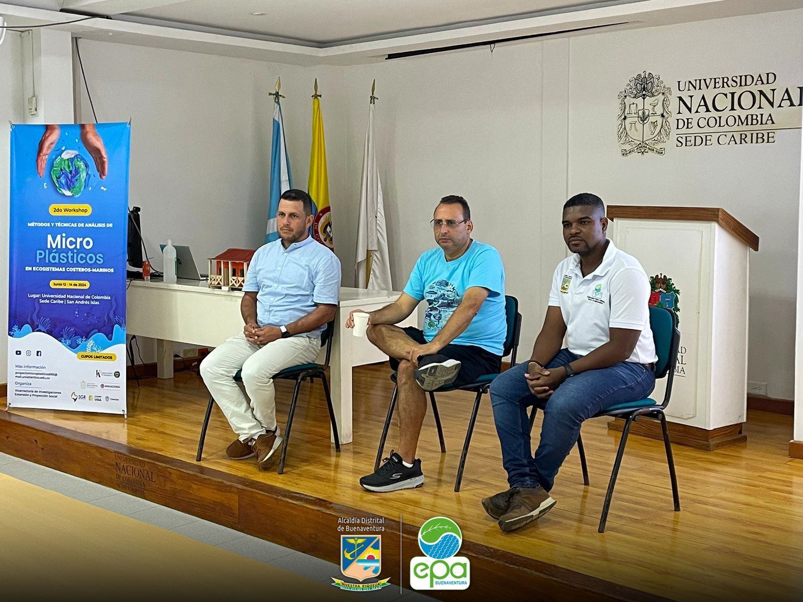 EPA Buenaventura participa en talleres sobre Microplásticos en Especies Marinas en San Andrés Islas