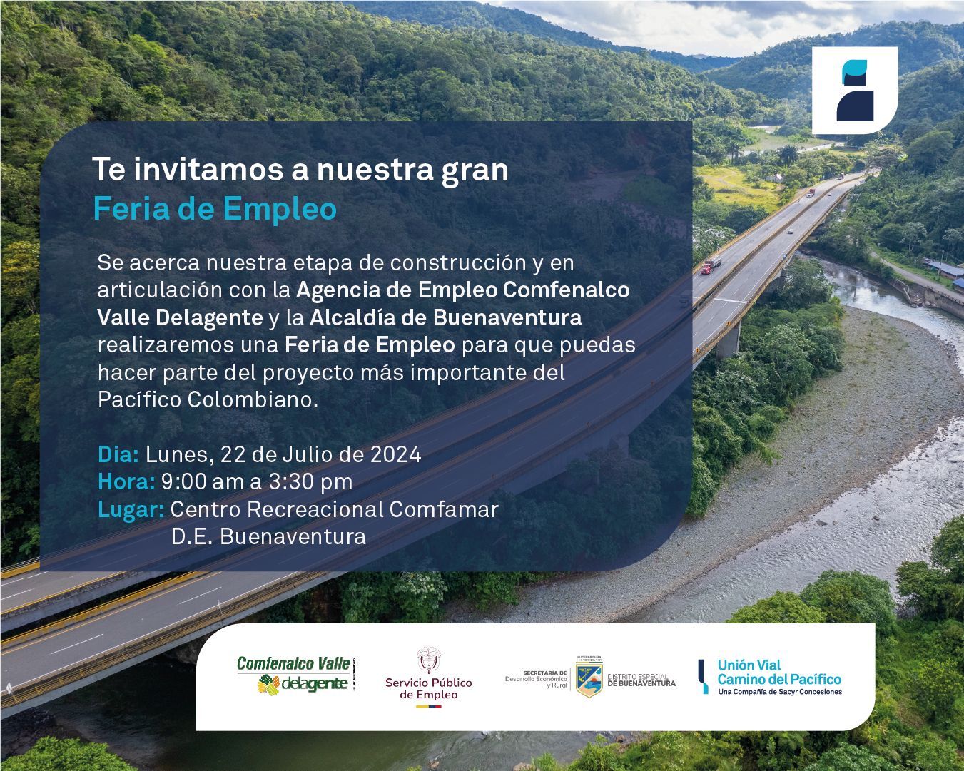 Este 22 de julio, gran convocatoria de empleos en Buenaventura